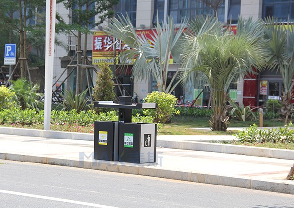 【廣西項(xiàng)目】南寧市市政垃圾桶順利投入生產(chǎn)！